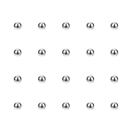 Image of sourcing map 20Pcs Precision Balls 6mm Diameter G200 Solid 304 Stainless Steel Bearing Balls for Ball Bearing, Machinery, Automotive, and DIY