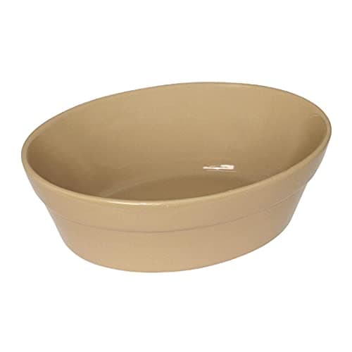 Image of Olympia Stoneware Oval Mini Oven Bowls Set 145 x 104mm (6 Pack of 6) - Small Pie Dish, Serving Bowls C104