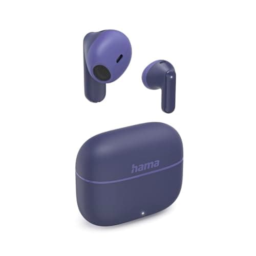 Image of Hama TWS Freedom Light II Bluetooth 5.3 Wireless Earbuds, In-Ear Headphones, Calling, Microphone, Touch Control, Voice Control, 20 Hours Playtime, Charging Box USB-C) Blue