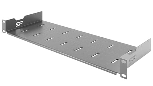 Image of Stalflex 1U Server Rack Shelf - 19 Inch Vented Mounted Shelves for Excellent Air Condition - Cantilever Wall Rack - Universal for All Network Cabinets, Racks & Shelves - Cabinet Shelf