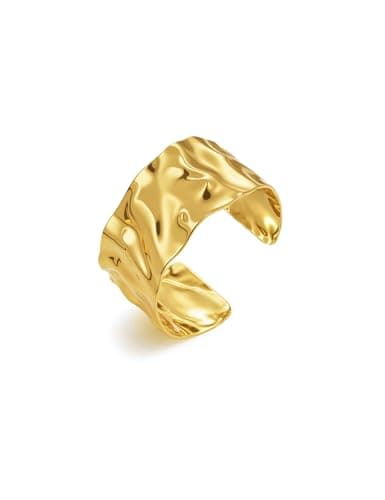 Image of CozyChique Gold Chunky Cuff Bracelets for Women Minimalist Irregular Gold Bangles Bracelet Statement Hammered Multi-layer Cross Wire Open Wide Adjustable Jewellery Arm Cuff