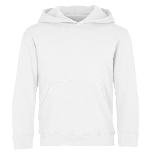 Image of Fruit of the Loom Childrens Unisex Hooded Sweatshirt/Hoodie (12-13) (White)