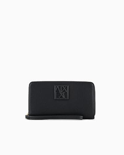Image of Armani Exchange Women's Susy SLG Zip Around Black, black, One Size