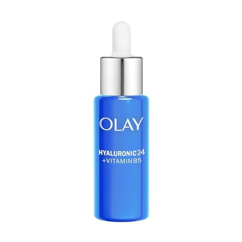 Image of Olay Hyaluronic Acid Serum for Face, Skincare with Niacinamide 99% Purity and Vitamin B5 (Panthenol). Hydrating Skin Care with 3 Actions: Plumps, Smooths, Hydrates. Non Greasy, Non Sticky, 40ml