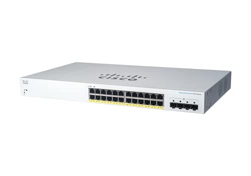 Image of Cisco Business CBS220-24FP-4G Smart Switch | 24 Port GE | Full PoE | 4x1G SFP | 3-Year Limited Hardware Warranty (CBS220-24FP-4G-UK)