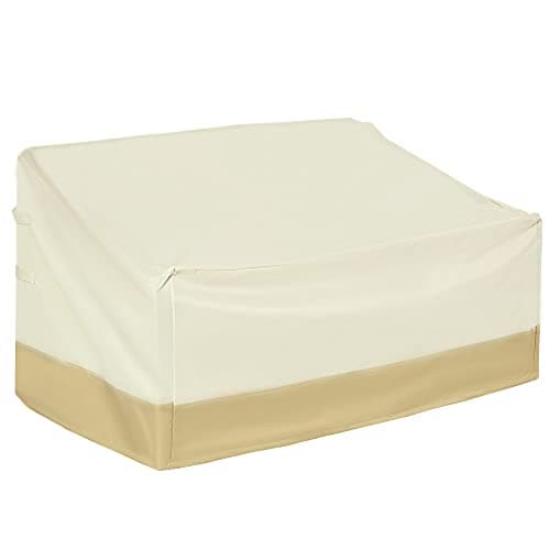 Image of Outsunny 600D Oxford Cloth Furniture Cover 3 Seat Rattan Chair Protector Large Garden Patio Outdoor Waterproof L152 x W87 x H58-79cm