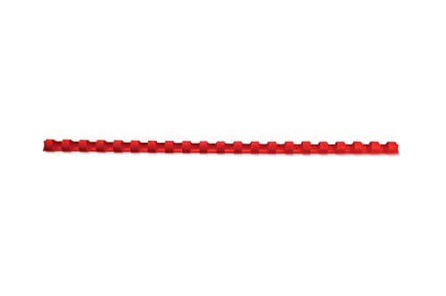 Image of GBC CombBind Binding Combs, 8 mm, 45 Sheet Capacity, A4, 21 Ring, Red, Pack of 100, 4028214