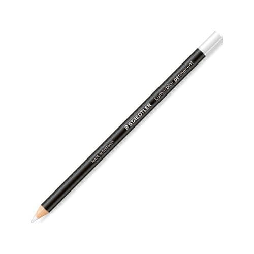 Image of STAEDTLER® Lumocolor® Dry Marker Permanent Glassochrome, Ink Colour: White (Pack of 12), 1 Pack of 12aa