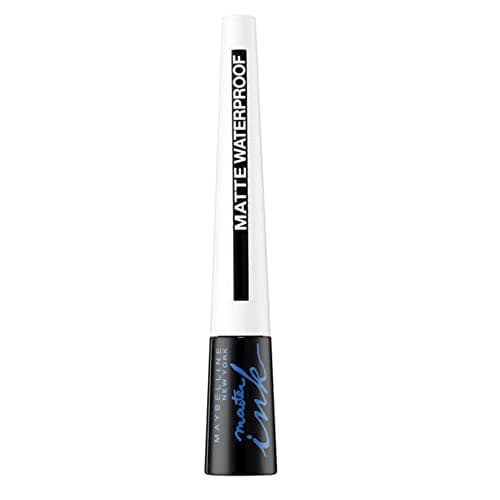 Image of Maybelline Black Eye Liner, Lasting Drama Waterproof Eye Liner, Waterproof, Easy to draw, Smudgeproof, Longwear Formula, Smart Tip Brush, No Mess Application, Maybelline New York, Colour: Black 12g