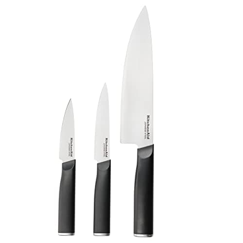 Image of KitchenAid Classic 3-Piece Cooking Knife Set, Sharp Japanese 420J2 Steel