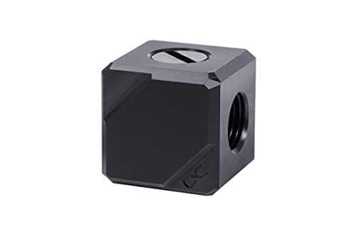 Image of Raccord 4 voies pour G1/4 Alphacool Eiszapfen connection terminal (Noir)