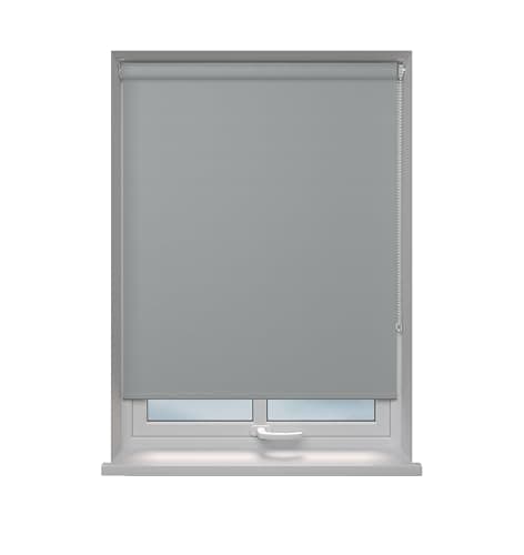 Image of Home In Style 4U Light Grey Roller blinds Thermal Insulated Blackout Roller blind - Trimmable UV Protection Child Safety Easy Fit Home Office Window Blinds W 90cm x L 165cm