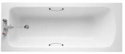 Image of Ideal Standard Sandringham 21 Straight Bath with Handgrips 1700 x 700 2 Tap Holes E028401