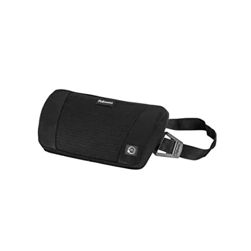 Image of Fellowes Back Support - PlushTouch Lumbar Support Ergonomic for Office Chair - Black