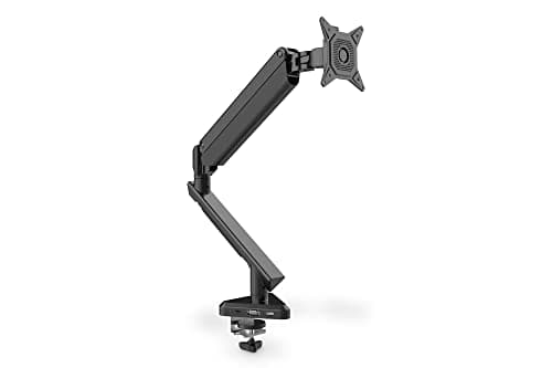 Image of DIGITUS Monitor Mount - Table Clamp - Single Mount - Gas Lift - Integrated USB-C Dock - Up to 30 Inch - Black