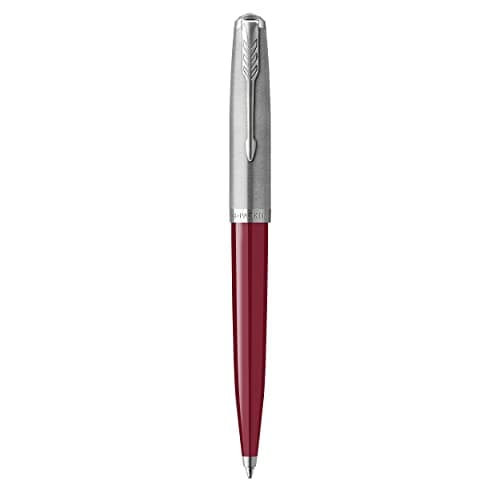 Image of Parker 51 Ballpoint Pen | Burgundy Barrel with Chrome Trim | Medium Point with Black Ink Refill | Gift Box