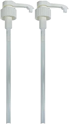 Image of Gunky Monkey 5L Pump Dispenser TWIN PACK for 5 Litre Container. 38mm Screw Top Pump Dispenser. 4ml Dose Ideal for Hand Sanitiser, Antibacterial Soap, Shampoo. Pelican Pump with long Tube. Twist Lock