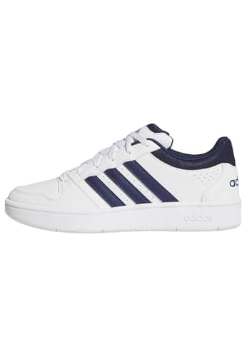 Image of adidas Men's Hoops Classic Shoes, FTWR White/Dark Blue/Orbit Grey, 10 UK