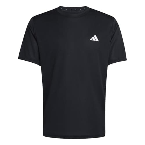 Image of adidas Men's Workout Essentials Base 3-Stripes T-Shirt, Black/White, M