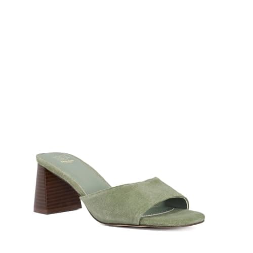 Image of Dune London Ladies JADELY Suede Mules Size UK 6 Suede Block Heeled Sandals