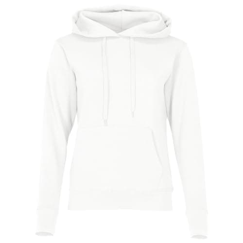 Image of Fruit of the Loom 62038 Women’s Ladies’ Lady Fit Hooded Sweatshirt, Womens, Hoodie, Fruit of the Loom - Lady-Fit Hooded Sweat, White