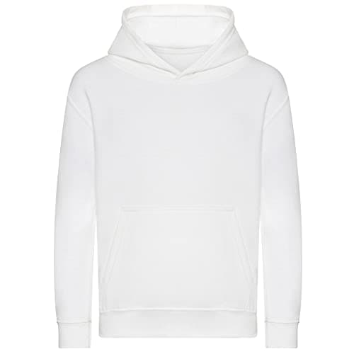 Image of AWDis Just Hoods JH201J Kids Organic Hoodie - Arctic White - 12-13 Years