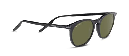 Image of Serengeti Unisex ARLIE Sunglasses, Shiny Black, M
