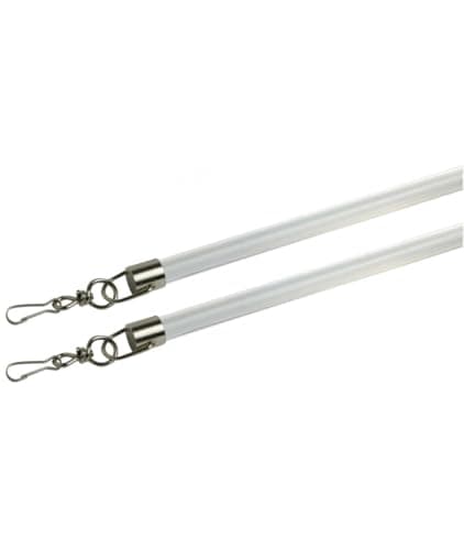 Image of Clear Curtain Draw Rod 125cm Pack of 2 – Curtain Wand Pull Stick for Tracks, Invisible Curtain Opener