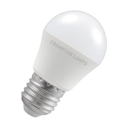 Image of Crompton Lamps LED Golfball 5W ES-E27 Dimmable (40W Equivalent) 6500K Daylight Opal 470lm ES Screw E27 Round Frosted Light Bulb
