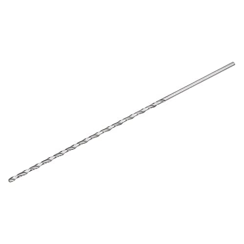 Image of sourcing map 5mm Twist Drill Bits, High-Speed Steel Straight Shank Extra Long Drill Bit 300mm Length for Wood Plastic Aluminum