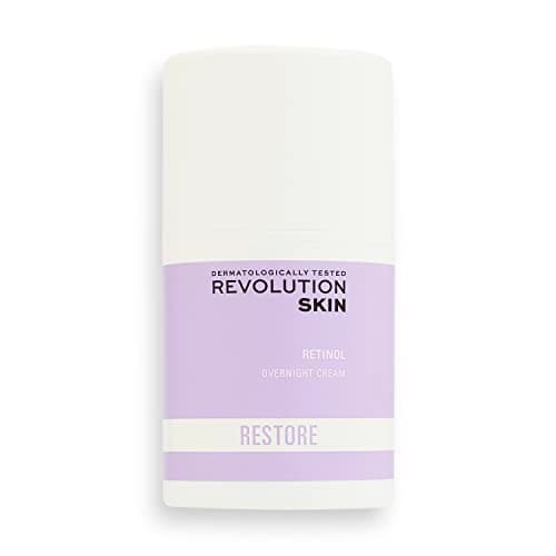 Image of Revolution Skincare London, Retinol Overnight Face Cream, Reduces Fine Lines/Wrinkles/Blemish Formation, Fragrance Free, Vegan & Cruelty-Free, 50 ml