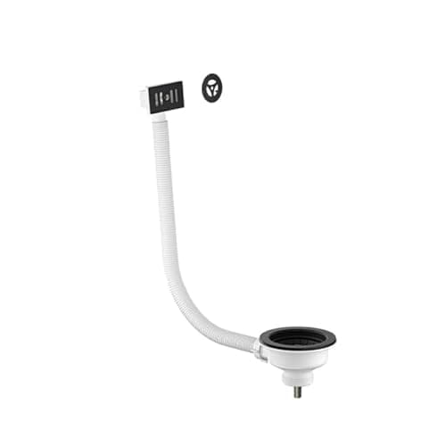 Image of Matt Black Universal Kitchen Sink Waste 90mm