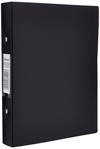 Image of Rexel A5 Ring Binder, Black, 25 mm 2 O-Ring Diameter, Budget, 13428BK