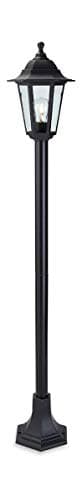 Image of Firstlight 1 x E27 60 Watt IP44 Malmo Lantern Post, Black Resin
