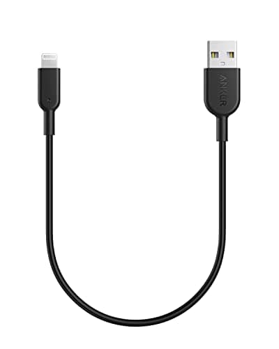 Image of Anker iPhone Cable, PowerLine II Lightning Cable, Probably The World's Most Durable Cable(0.3m), MFi Certified for iPhone 14 Plus 14 14 Pro Max 13 13 Pro 12 11 X XS XR (Charger Not Included) (Black)