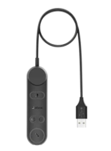 Image of Jabra Engage 50 II Link Call Control Unit - USB-A Cable Engage 50 II Mono and Stereo USB-C Wired Headsets - Works with All Unified Communications Platforms Such as Zoom & Unify - Black
