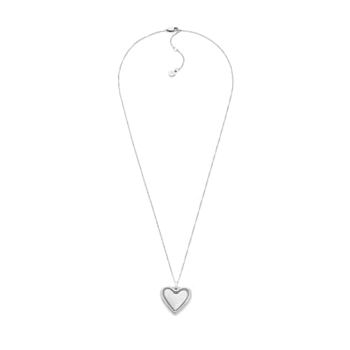 Image of Fossil Women's Jewelry Silver-Tone Stainless Steel Necklace, JF04836040