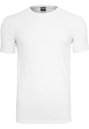 Image of Urban Classics Men's Fitted Stretch Tee, White, XL