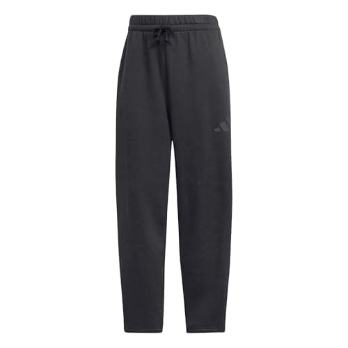 Image of adidas Women's Essentials Contemporary Logo Fleece Barrel Pants, Black, S