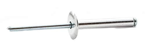 Image of 4mm x 18mm Large Flange Blind Pop Rivet Dome Head Aluminium/Steel Shaft (Pack of 20) E05DE