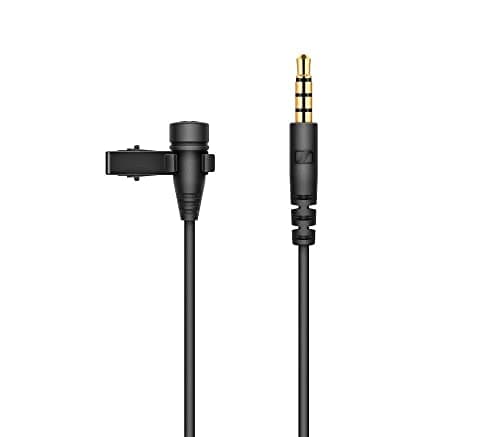 Image of Sennheiser XS Lav Mobile Omnidirectional Clip-On Lavalier Microphone | with 3.5mm TRRS Connector & 2m Cable | for Recording Interviews, Vlogs & Podcasts | Black (509260)
