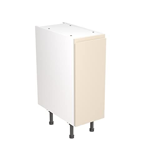 Image of Kitchen Kit Flatpack Base Cabinet - Screwless Quick Build Kitchen Unit - J-Pull Door - Base Unit - 300x870mm - Cashmere Matt