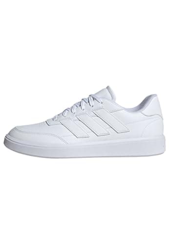 Image of adidas Men's Courtblock Shoes, Cloud White/Cloud White/Cloud White, 8.5 UK