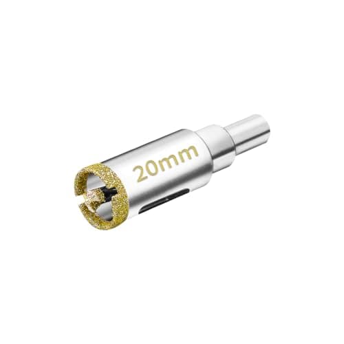 Image of Meccion Diamond Hole Saw with Pilot Center Drill Bit 20mm Diamond Core Hole Cutter for Tile, Porcelain, Glass, Marble, Ceramic