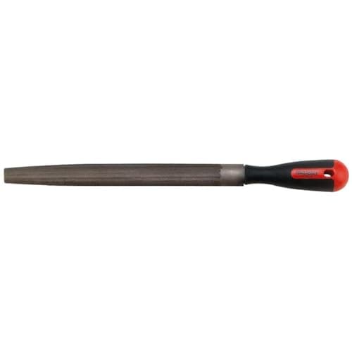 Image of Teng Tools 10 Inch Half Round Type 2nd Cut Hand File with Comfortable Handle - FLHR10, Silver