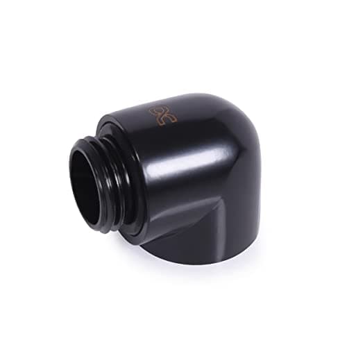 Image of Alphacool Eiszapfen Adapter 90 Grad G1/4 Zoll AG Auf G1/4 Zoll IG - Schwarz