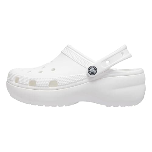 Image of Crocs Women's Classic Platform Clog W Clogs, White,7 UK