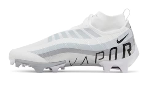 Image of Nike Air Vapormax Flyknit 2 Running Shoes for Men, White Black Metallic Silver, 7 UK