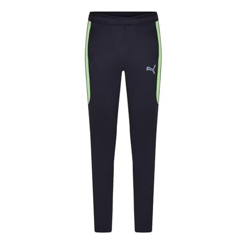 Image of Puma Kids Finesse Performance Training Pants Junior Navy/Apple 11-12 Years