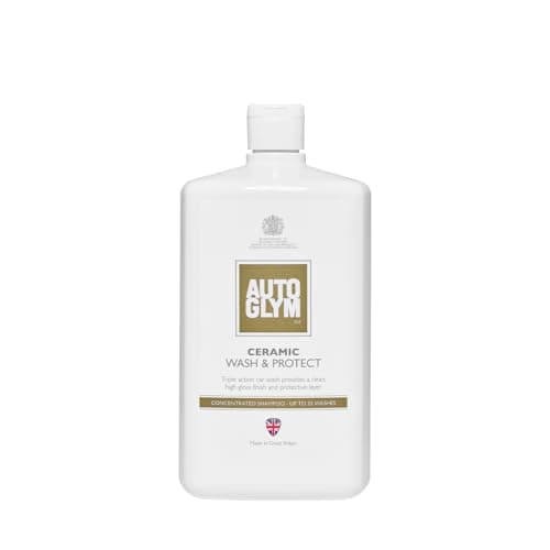 Image of Autoglym Ceramic Wash and Protect, 1 Litre – Triple Action Ceramic Car Shampoo, pH Neutral, Up to 33 Washes - Concentrated Car Wash Shampoo, Wax Safe for Ceramic Coating, Water Repellent Protection
